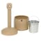 Cease-Fire. JUSTRITE Cease-Fire Cigarette Butt Receptacle - 16-1/2 Dia.x38-1/2H - 4-Gallon Capacity - Beige 26800B - alternate 6